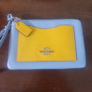EUC Coach Colorblock Wristlet